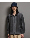 Vintage washed wool half zip-up jacket charcoal - FFEFF STUDIO - BALAAN 4