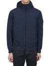 Technology Recycled Polyester Hooded Jacket Navy - STONE ISLAND - BALAAN 3