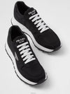 Prax 1 Re-Nylon Low Top Sneakers Black - PRADA - BALAAN 4