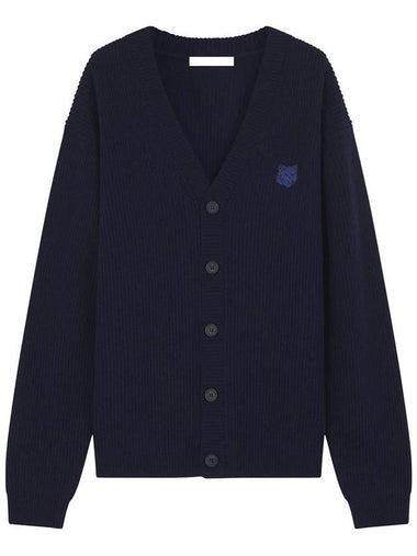 Maison Kitsuné Bold Fox Head Patch Comfort Ribbed Cardigan Clothing - MAISON KITSUNE - BALAAN 1