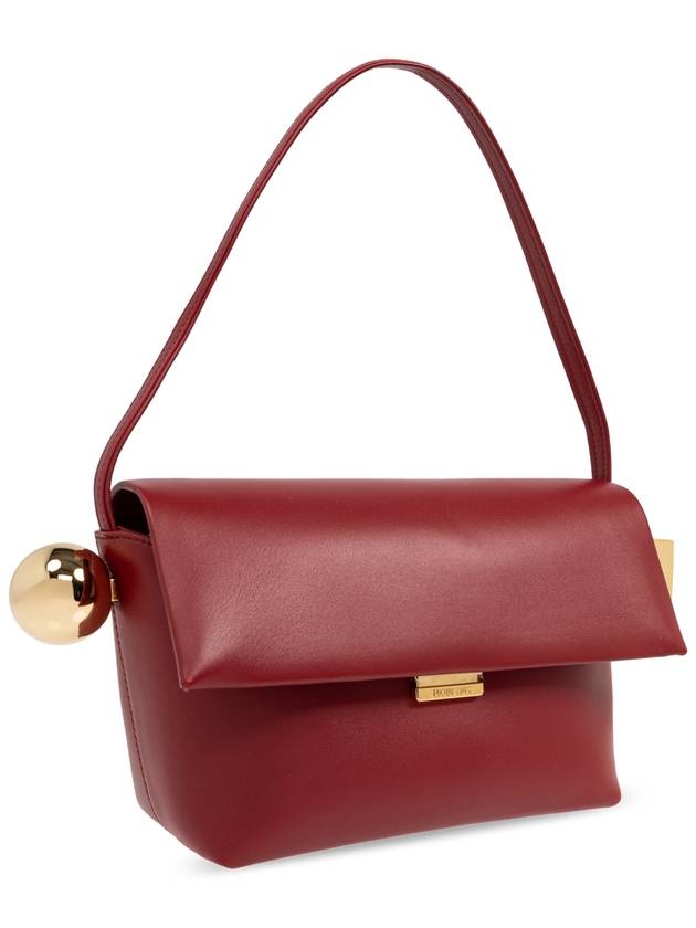 Jacquemus Shoulder Bag Le Rond Carre, Women's, Red - JACQUEMUS - BALAAN 4