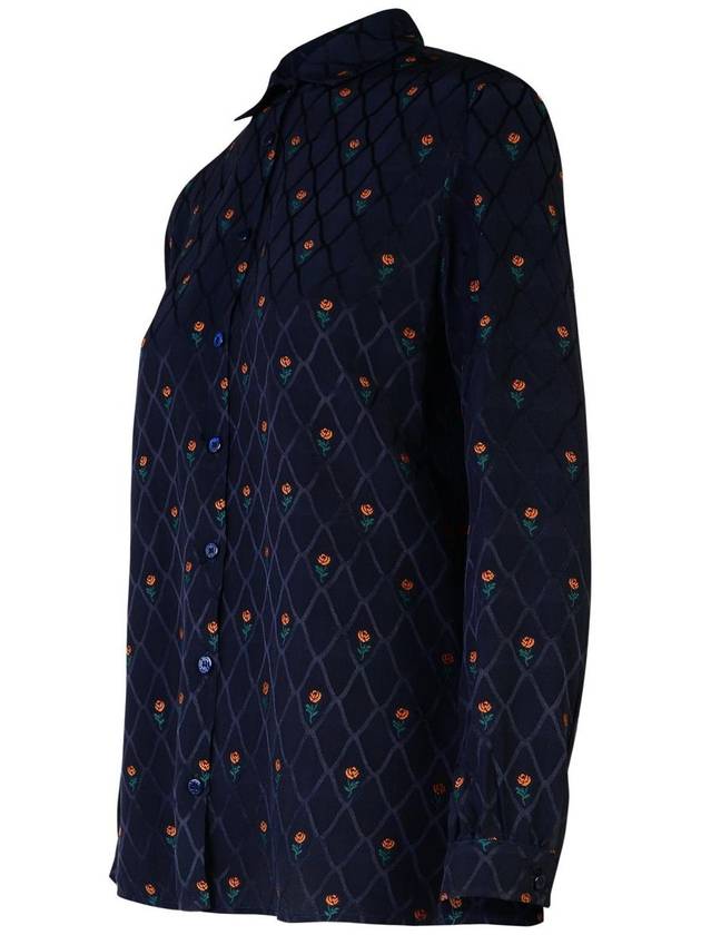 Etro Blue Silk Blend Shirt - ETRO - BALAAN 2