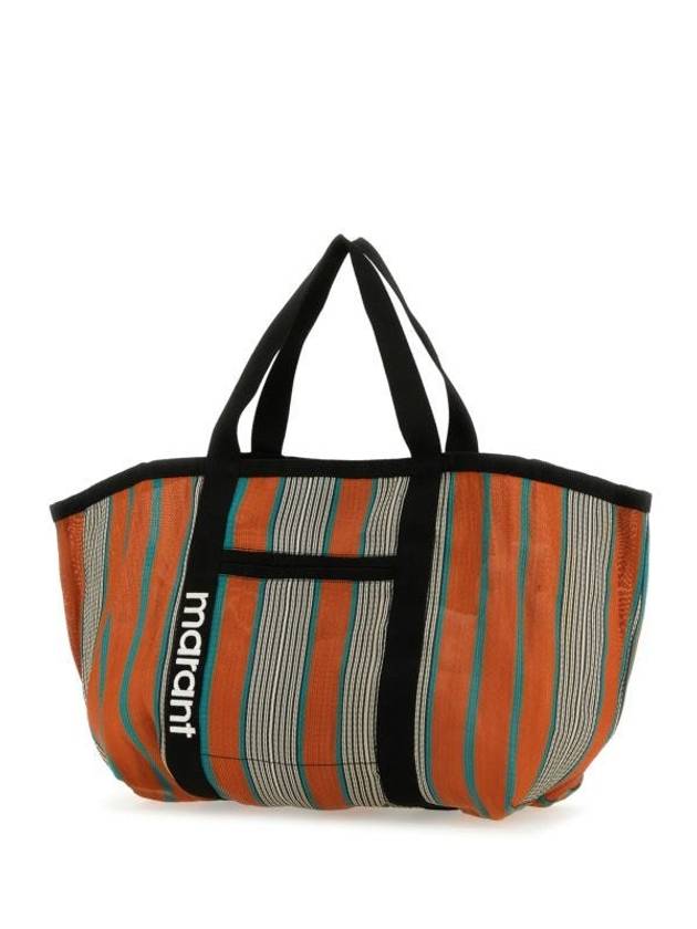 Warden Striped Tote Bag Orange - ISABEL MARANT - BALAAN 3