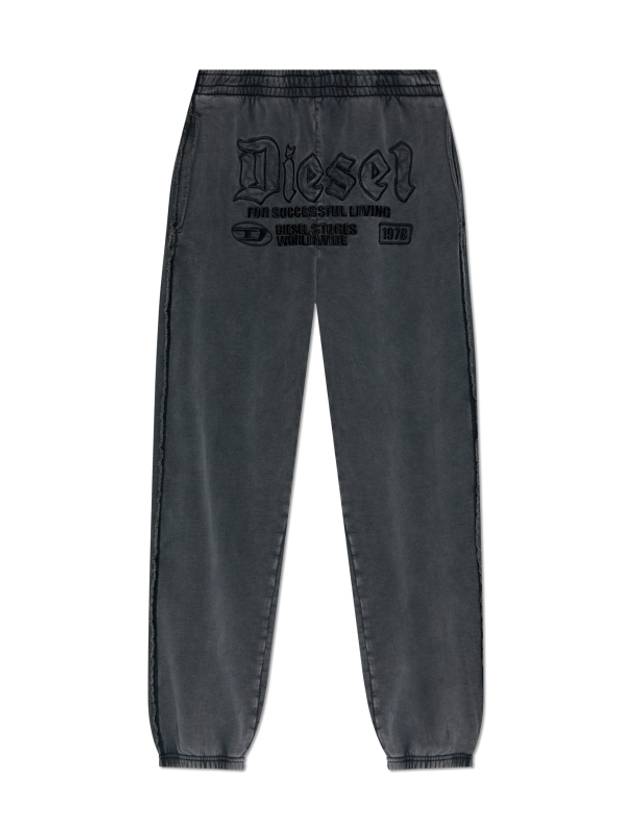 P Marky Embroidered Logo Track Pants Black - DIESEL - BALAAN 2