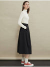 Pintuck A line long skirt Black - MANAVIS7 - BALAAN 4