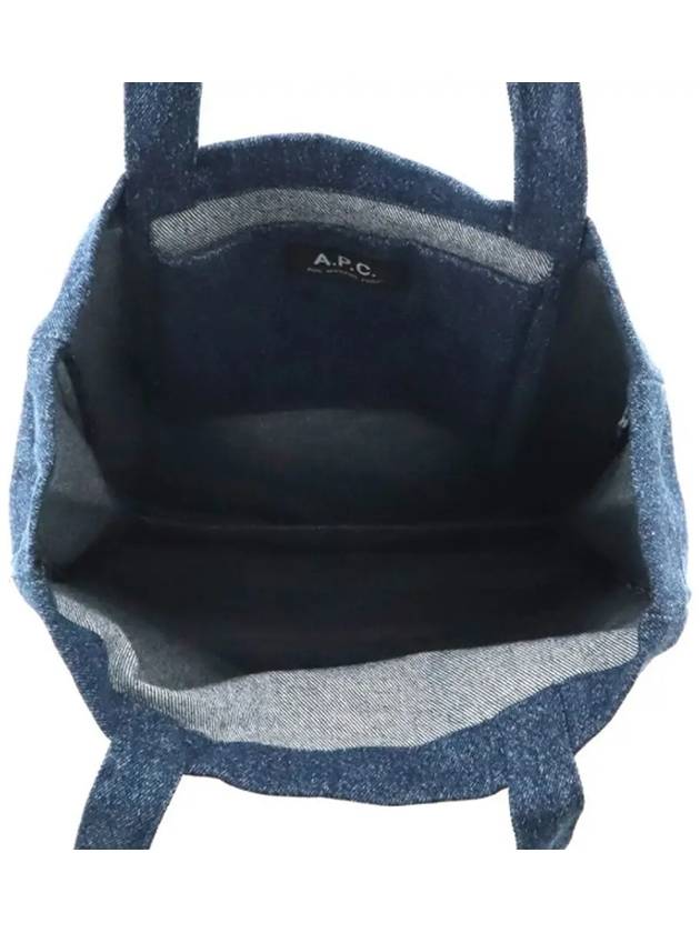 Lou Denim Tote Bag Washed Indigo - A.P.C. - BALAAN 5