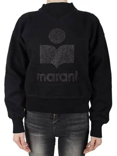 Moby Logo Print Sweatshirt Black - ISABEL MARANT - BALAAN 2