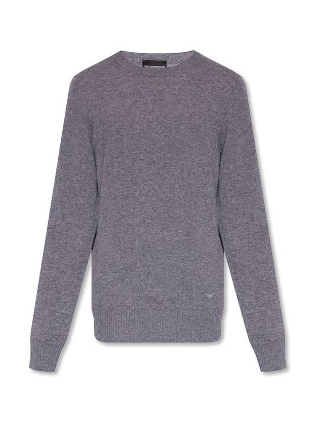 Men's Cashmere Knit Top Gray - EMPORIO ARMANI - BALAAN 1