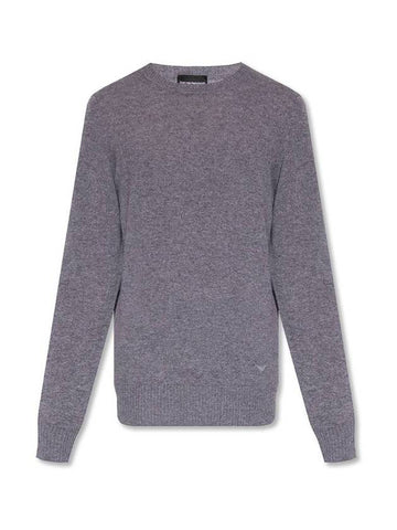 Men's Cashmere Knit Top Gray - EMPORIO ARMANI - BALAAN 1