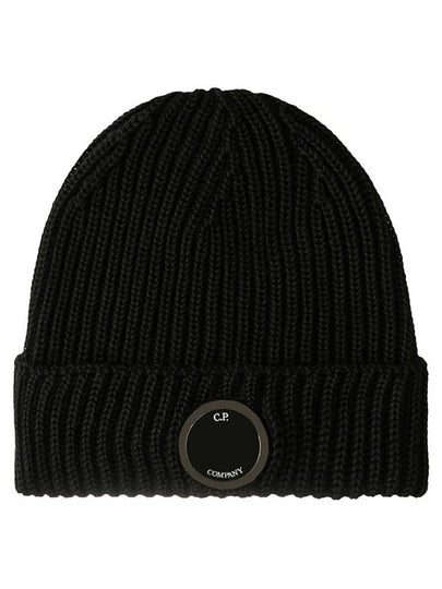 Lens Wappen Beanie Black - CP COMPANY - BALAAN 2