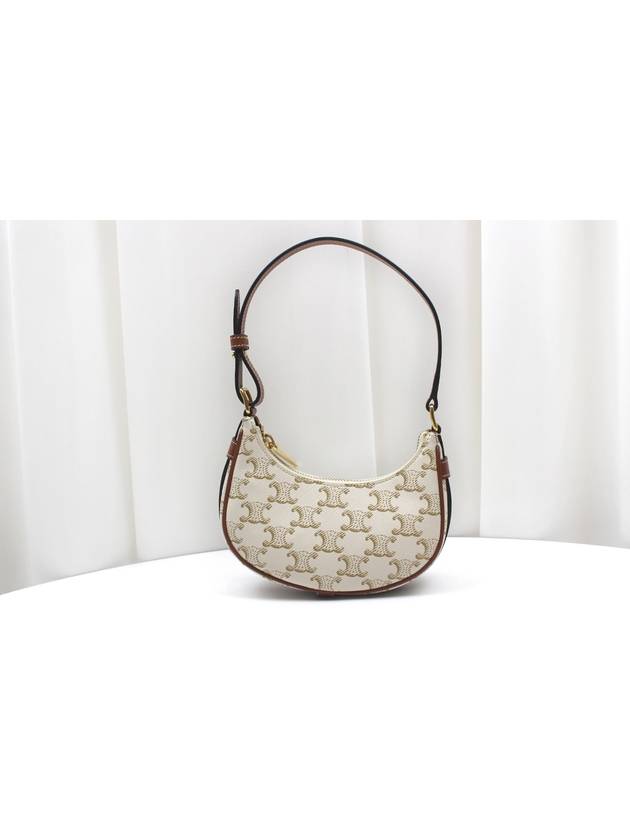 Triope Mini Ava White Hobo Bag - CELINE - BALAAN 4