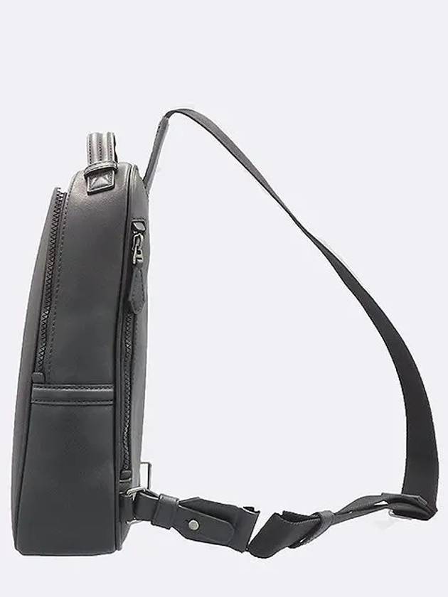 602332 25879 F000 Black Color Saffiano MALIKHO Slingback Cross Bag - BALLY - BALAAN 3