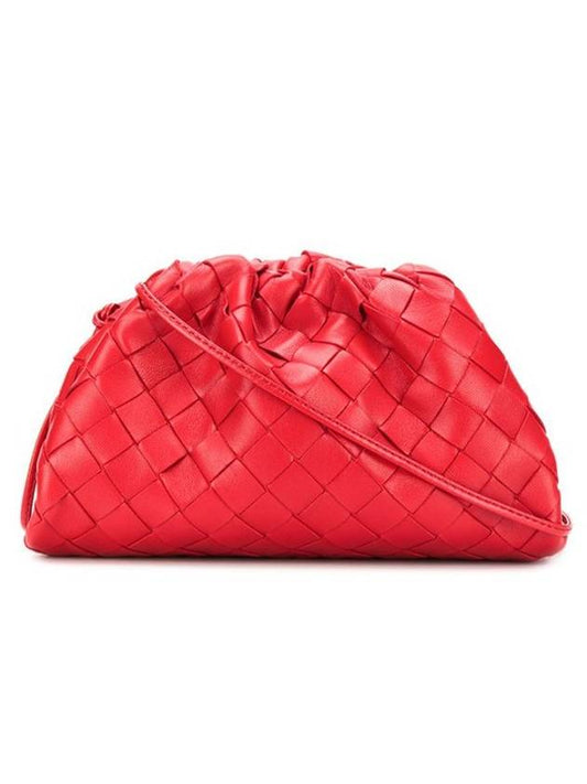 Intrecciato Mini Pouch Bag Red - BOTTEGA VENETA - BALAAN 1
