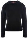 Alinda Crew Neck Knit Top Black - MAX MARA - BALAAN 3