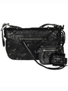 Zipper Stud Arena Lambskin Shoulder Bag Black - BALENCIAGA - BALAAN 3