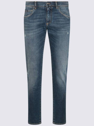 Dolce & Gabbana Blue Cotton Denim Jeans - DOLCE&GABBANA - BALAAN 1