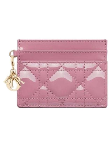 Lady Freesia 5 Slot Card Wallet Pink - DIOR - BALAAN 1