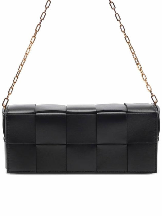 Cassette Bag Pouch On Chain Shoulder Bag Black - BOTTEGA VENETA - BALAAN 2