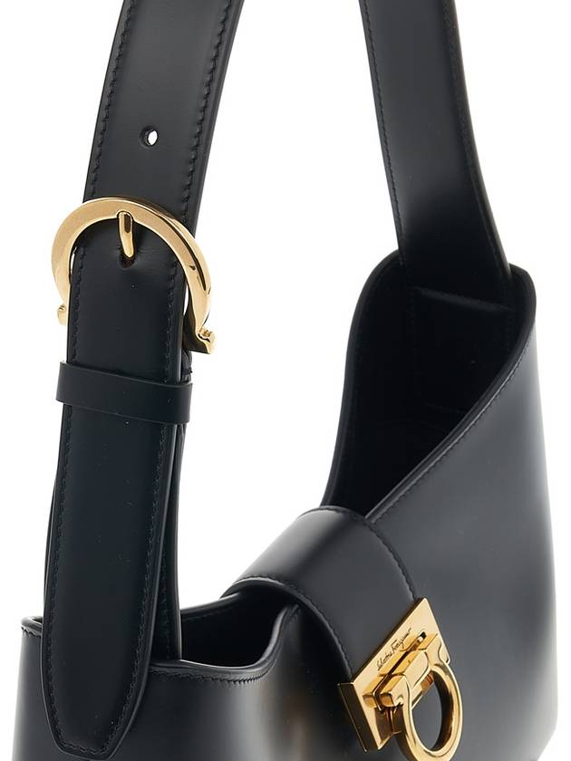 Trifolio Shoulder Bag Black - SALVATORE FERRAGAMO - BALAAN 8