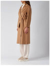 Cles Cashmere Silk Wool Single Coat Camel - MAX MARA - BALAAN 5