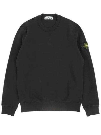 Wappen Patch Crew Neck Sweatshirt Black - STONE ISLAND - BALAAN 2