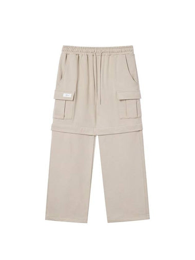 Detachable Cargo Track Pants Beige - HARDGEAR APPAREL - BALAAN 1