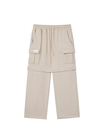 Detachable Cargo Track Pants Beige - HARDGEAR APPAREL - BALAAN 1