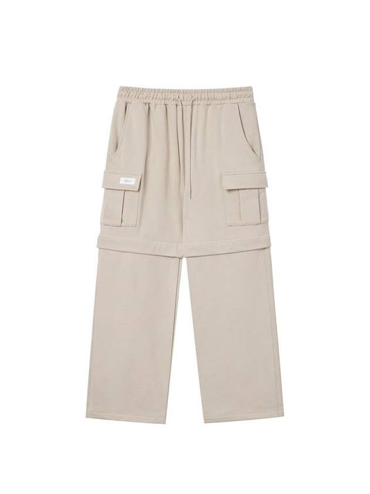 Detachable Cargo Track Pants Beige - HARDGEAR APPAREL - BALAAN 1