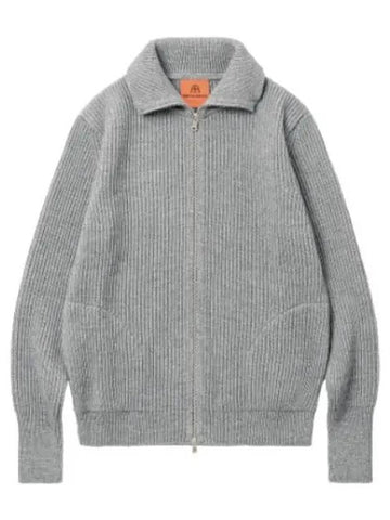 Navy full zip up pocket cardigan - ANDERSEN-ANDERSEN - BALAAN 1