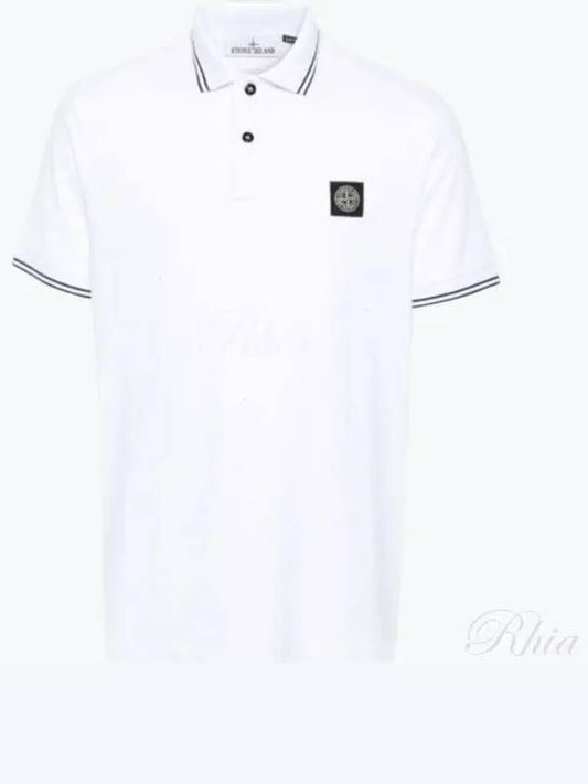 2SC18 A1001 80152SC18 Mini Waffen Logo Patch Polo Men s Short Sleeve T Shirt - STONE ISLAND - BALAAN 1