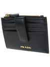 Vitello leather card wallet black - PRADA - BALAAN 3