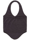 HALTERNEK KNIT VEST CHARCOAL - DON’T ASK MY PLAN - BALAAN 3