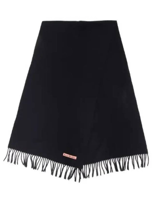 Fringe Wool Scarf Oversized Shawl Women s Muffler - ACNE STUDIOS - BALAAN 1