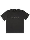 Classic Logo Print Cotton Short Sleeve T-Shirt Black - SUNNEI - BALAAN 2