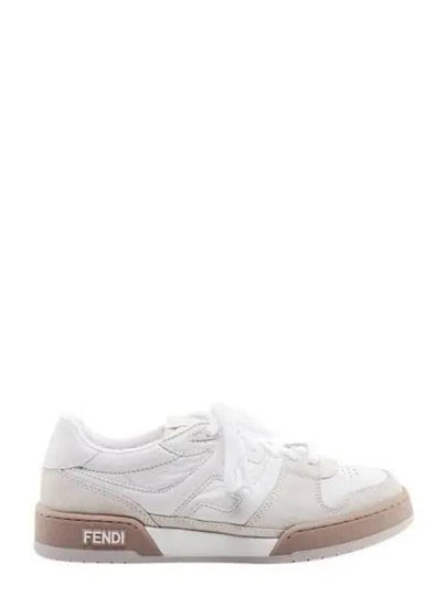 Match FF Logo Low Top Sneakers White - FENDI - BALAAN 2