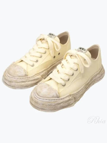 24 A12FW706 White Peterson 23 OG Sole Canvas Low Top Sneakers - MIHARA YASUHIRO - BALAAN 1