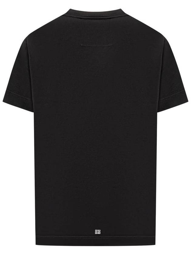 Logo Oversized Fit Cotton Short Sleeve T-Shirt Black - GIVENCHY - BALAAN 3