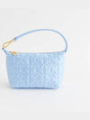 Small butterfly pouch satin bag blue - GANNI - BALAAN 4