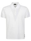 Piqué Polo Shirt White - FENDI - BALAAN 2