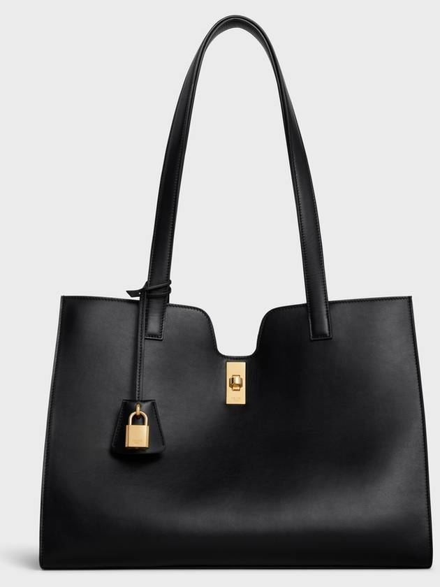 Cabas 16 Smooth Calfskin Tote Bag Black - CELINE - BALAAN 2