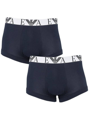 Men's Bold Boxer Briefs 2 Pack Navy - EMPORIO ARMANI - BALAAN 1