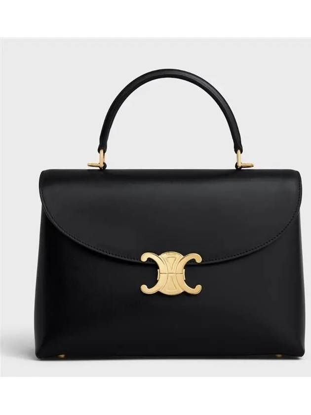 Medium Nino Shiny Calfskin Cross Bag Black - CELINE - BALAAN 2