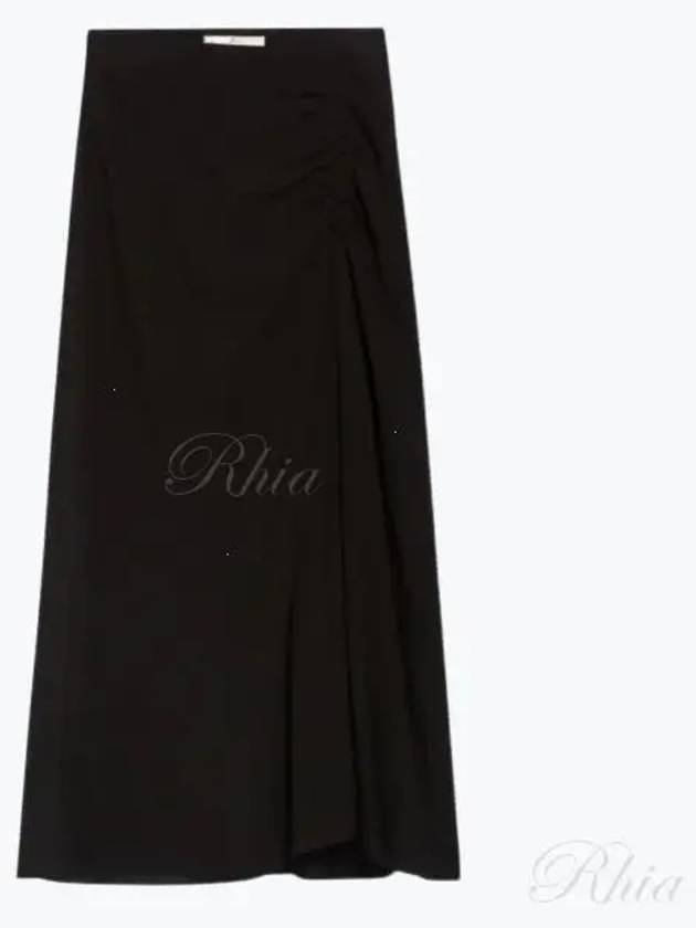 Women's Long A-Line Skirt Black - VANESSA BRUNO - BALAAN 2