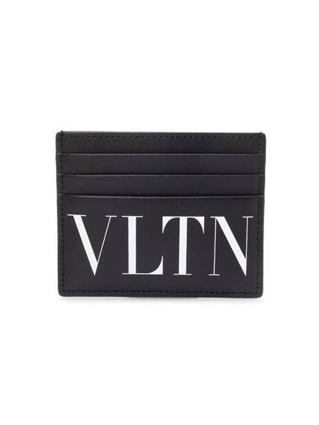 VLTN Logo Card Wallet Black - VALENTINO - BALAAN 1