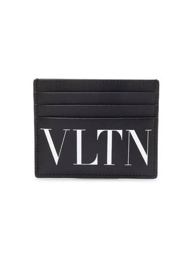 VLTN Logo Card Wallet Black - VALENTINO - BALAAN 1