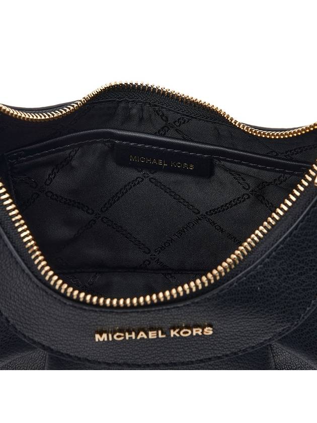 Enzo Small Pebbled Leather Shoulder Bag Black - MICHAEL KORS - BALAAN 11