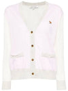 Maison Kitsune Baby Fox Women s Color Block Cardigan MW00505 P603 - POLO RALPH LAUREN - BALAAN 2