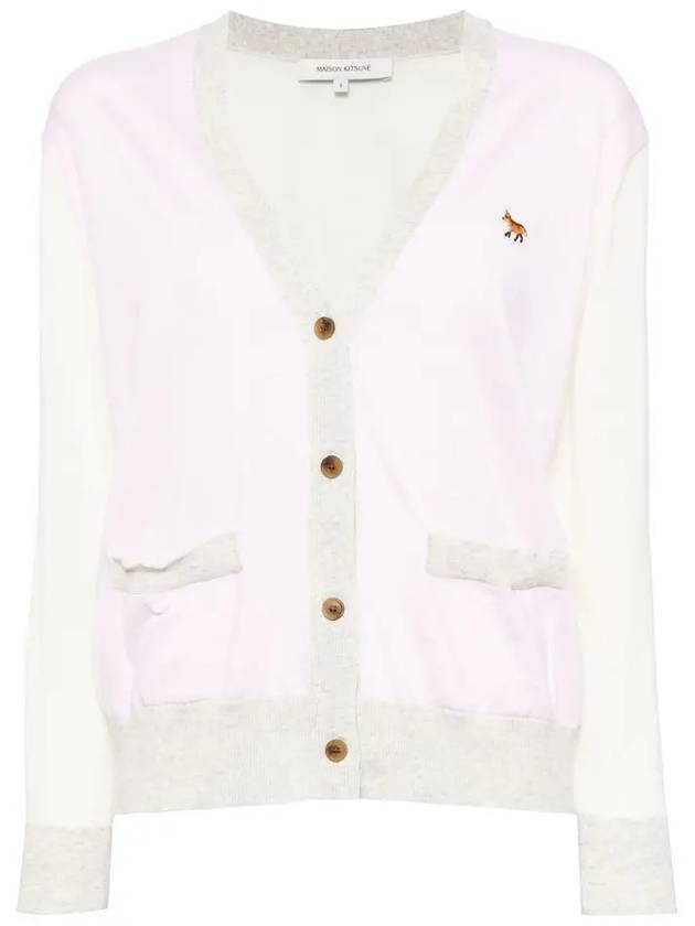 Maison Kitsune Baby Fox Women s Color Block Cardigan MW00505 P603 - POLO RALPH LAUREN - BALAAN 2