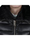 Elisa Ecofur Collar Goose Down Padding Black - HERNO - BALAAN 8