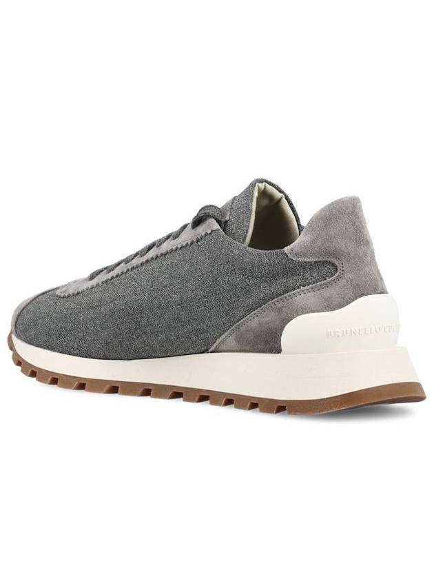 Runner low top sneakers gray - BRUNELLO CUCINELLI - BALAAN 4